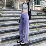 カラーヘビーツイル&デニムストレートパンツ 韓国 | Sibra | 詳細画像11 