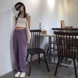 カラーヘビーツイル&デニムストレートパンツ 韓国 | Sibra | 詳細画像13 