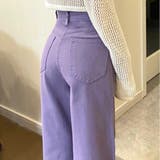 カラーヘビーツイル&デニムストレートパンツ 韓国 | Sibra | 詳細画像5 