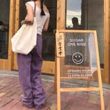 カラーヘビーツイル&デニムストレートパンツ 韓国 | Sibra | 詳細画像9 