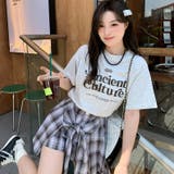 腰巻きシャツ風チェック柄パンツ 韓国ファッションオフィスカジュアル 夏服 | Sibra | 詳細画像11