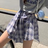 腰巻きシャツ風チェック柄パンツ 韓国ファッションオフィスカジュアル 夏服 | Sibra | 詳細画像14