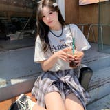 腰巻きシャツ風チェック柄パンツ 韓国ファッションオフィスカジュアル 夏服 | Sibra | 詳細画像18