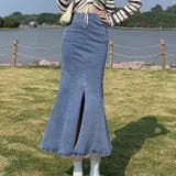 デニムマーメイドスカート 韓国ファッション セクシー | Sibra | 詳細画像9