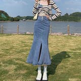 デニムマーメイドスカート 韓国ファッション セクシー | Sibra | 詳細画像1