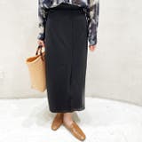 スリットポンチタイトスカート 韓国ファッション ハイウエスト | Sibra | 詳細画像9 