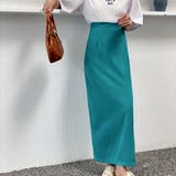 スリットポンチタイトスカート 韓国ファッション ハイウエスト | Sibra | 詳細画像13 