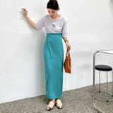 スリットポンチタイトスカート 韓国ファッション ハイウエスト | Sibra | 詳細画像14 