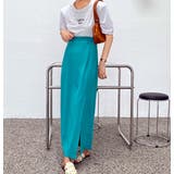 スリットポンチタイトスカート 韓国ファッション ハイウエスト | Sibra | 詳細画像15 