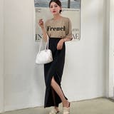 スリットポンチタイトスカート 韓国ファッション ハイウエスト | Sibra | 詳細画像8 