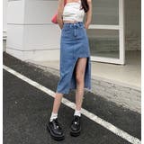 デザインデニムスカート 韓国ファッション 夏服 | Sibra | 詳細画像9