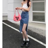 デザインデニムスカート 韓国ファッション 夏服 | Sibra | 詳細画像5