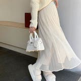 ベルベットメッシュプリーツスカート 韓国ファッション 韓国 | Sibra | 詳細画像4