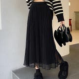 ベルベットメッシュプリーツスカート 韓国ファッション 韓国 | Sibra | 詳細画像8