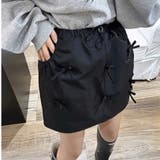 ブラック | 蝶結び付きミニスカート 韓国ファッションオフィスカジュアル 夏服 | Sibra