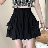 ブラック | リボン付きミニパンツ 韓国ファッションオフィスカジュアル 夏服 | Sibra