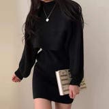 着ているだけでこなれ感が出る。2点セット ニットショート丈トップス+ | Sibra | 詳細画像10