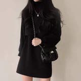 着ているだけでこなれ感が出る。2点セット ニットショート丈トップス+ | Sibra | 詳細画像12