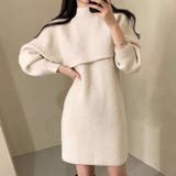 着ているだけでこなれ感が出る。2点セット ニットショート丈トップス+ | Sibra | 詳細画像2