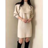 着ているだけでこなれ感が出る。2点セット ニットショート丈トップス+ | Sibra | 詳細画像16