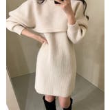 アイボリー | 着ているだけでこなれ感が出る。2点セット ニットショート丈トップス+ | Sibra