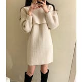 着ているだけでこなれ感が出る。2点セット ニットショート丈トップス+ | Sibra | 詳細画像20