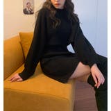 着ているだけでこなれ感が出る。2点セット ニットショート丈トップス+ | Sibra | 詳細画像24