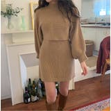 着ているだけでこなれ感が出る。2点セット ニットショート丈トップス+ | Sibra | 詳細画像19