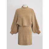 着ているだけでこなれ感が出る。2点セット ニットショート丈トップス+ | Sibra | 詳細画像26