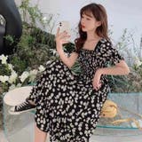 花ロングワンピース 韓国ファッション 花柄 | Sibra | 詳細画像5