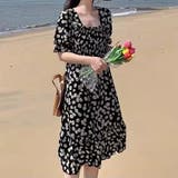 花ロングワンピース 韓国ファッション 花柄 | Sibra | 詳細画像10