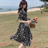 花ロングワンピース 韓国ファッション 花柄 | Sibra | 詳細画像11