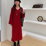 ニットワンピース 韓国ファッション 秋冬 | Sibra | 詳細画像16
