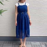 ネイビー | ベルト付きキャミワンピース ベルト付き ワンピース | Sibra