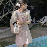 キャミワンピース 韓国ファッション ワンカラー | Sibra | 詳細画像2 