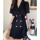 ブラック | ワンピース 前開き 韓国ファッション | Sibra