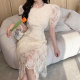 レースワンピース 韓国ファッション フェミニン | Sibra | 詳細画像1 