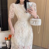 レースワンピース 韓国ファッション フェミニン | Sibra | 詳細画像4 