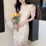 レースワンピース 韓国ファッション フェミニン | Sibra | 詳細画像5 