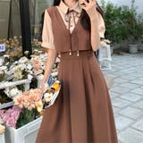 ワンピース リボン付き 韓国ファッション | Sibra | 詳細画像1 