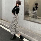 上品な雰囲気を演出する、マーメイドジャンスカ 韓国ファッション フェミニン | Sibra | 詳細画像5 