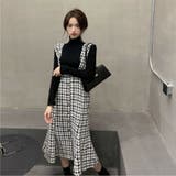 上品な雰囲気を演出する、マーメイドジャンスカ 韓国ファッション フェミニン | Sibra | 詳細画像9 