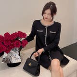 ニットワンピース ミニワンピース 韓国ファッション | Sibra | 詳細画像3 