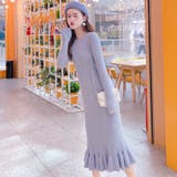 ニットワンピース 韓国ファッション 秋服 | Sibra | 詳細画像4 