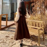 コーデュロイジャンスカ 韓国ファッション ノースリーブ | Sibra | 詳細画像3 