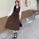 コーデュロイジャンスカ 韓国ファッション ノースリーブ | Sibra | 詳細画像4 