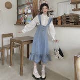 さらりと旬顔。デニムマーメイドジャンスカ 春 韓国ファッション | Sibra | 詳細画像2