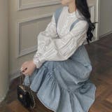 さらりと旬顔。デニムマーメイドジャンスカ 春 韓国ファッション | Sibra | 詳細画像9