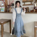 さらりと旬顔。デニムマーメイドジャンスカ 春 韓国ファッション | Sibra | 詳細画像3