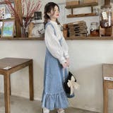 さらりと旬顔。デニムマーメイドジャンスカ 春 韓国ファッション | Sibra | 詳細画像4